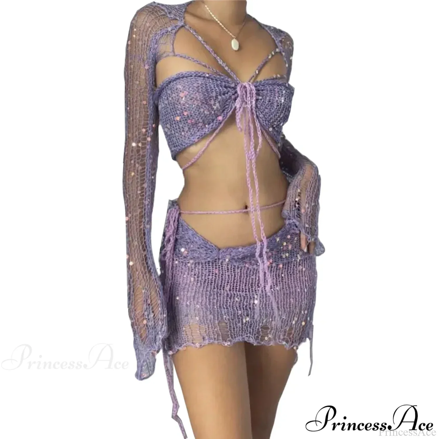 Elegant Knit Two Piece Set - Image 11