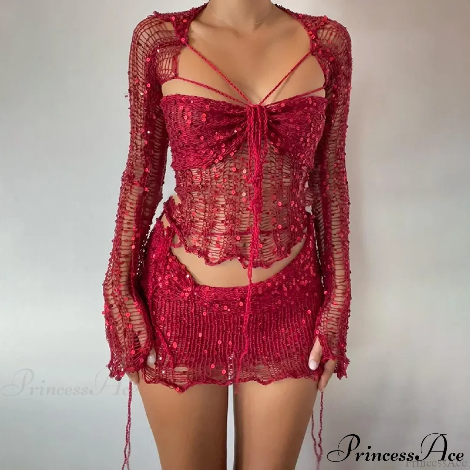 Elegant Knit Two Piece Set - Image 15