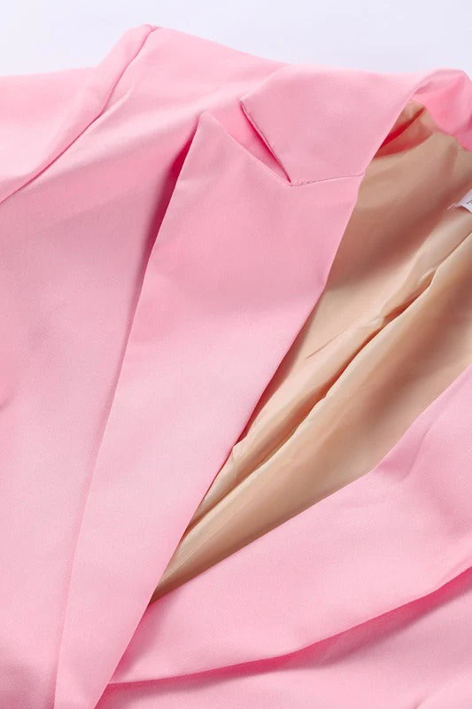 Designer Feather Accent Blazer - Image 7