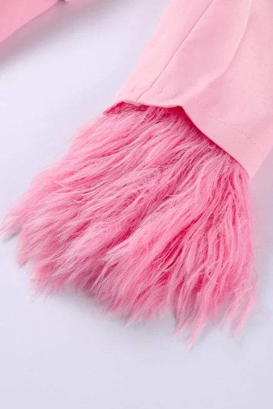 Designer Feather Accent Blazer - Image 9