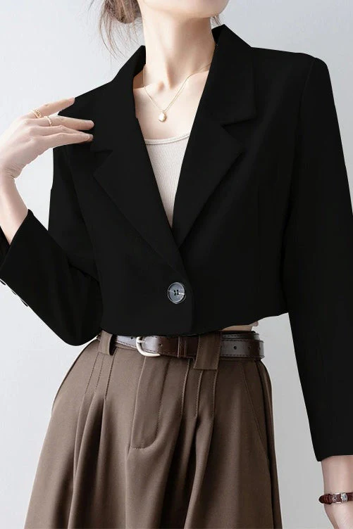 Short Length Relaxed Blazer - Image 4
