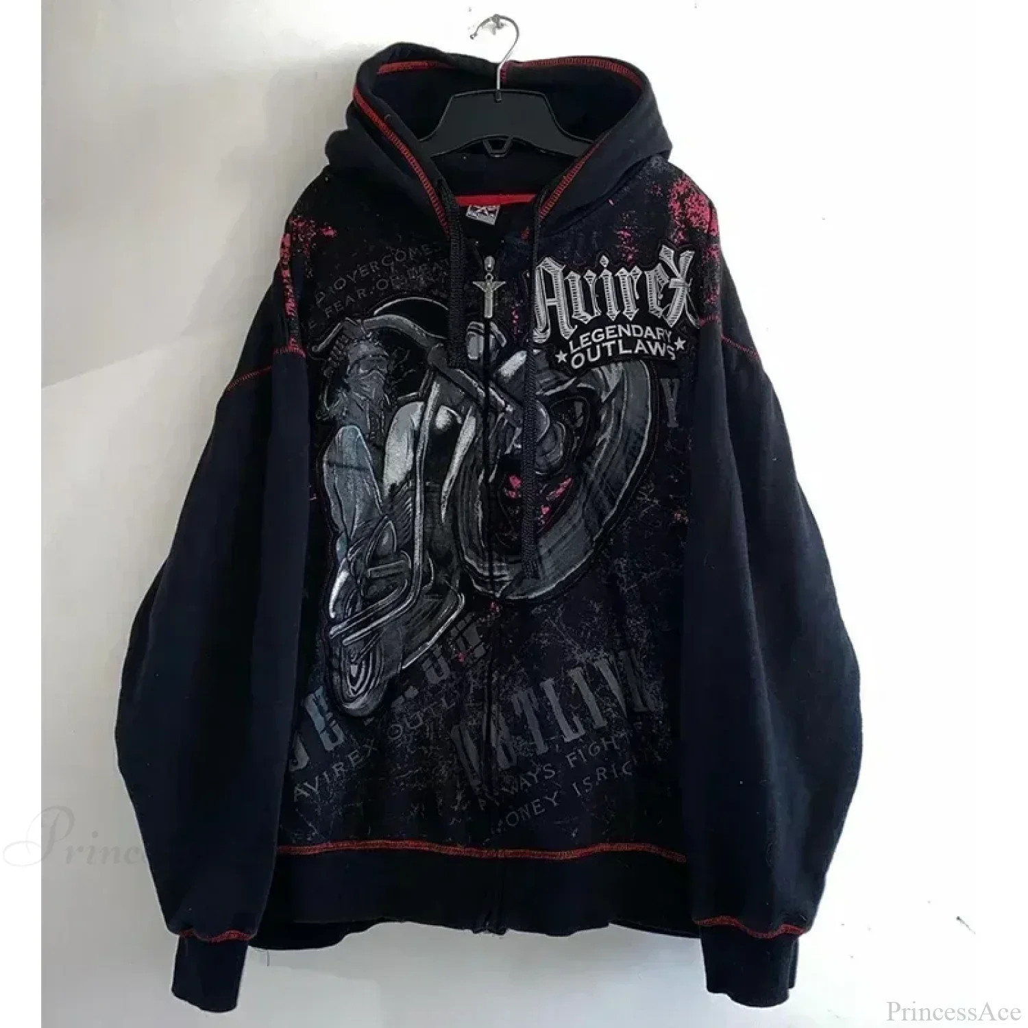 Gothic Letter Print Fall Hoodie - Image 16