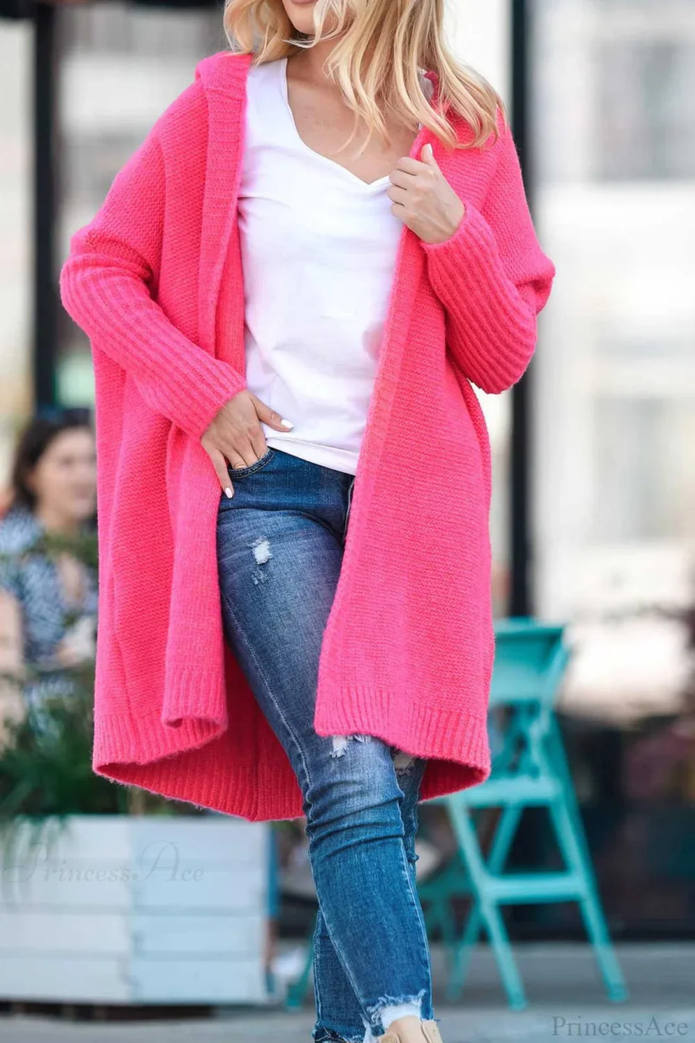 Color Block Knit Cardigan - Image 12