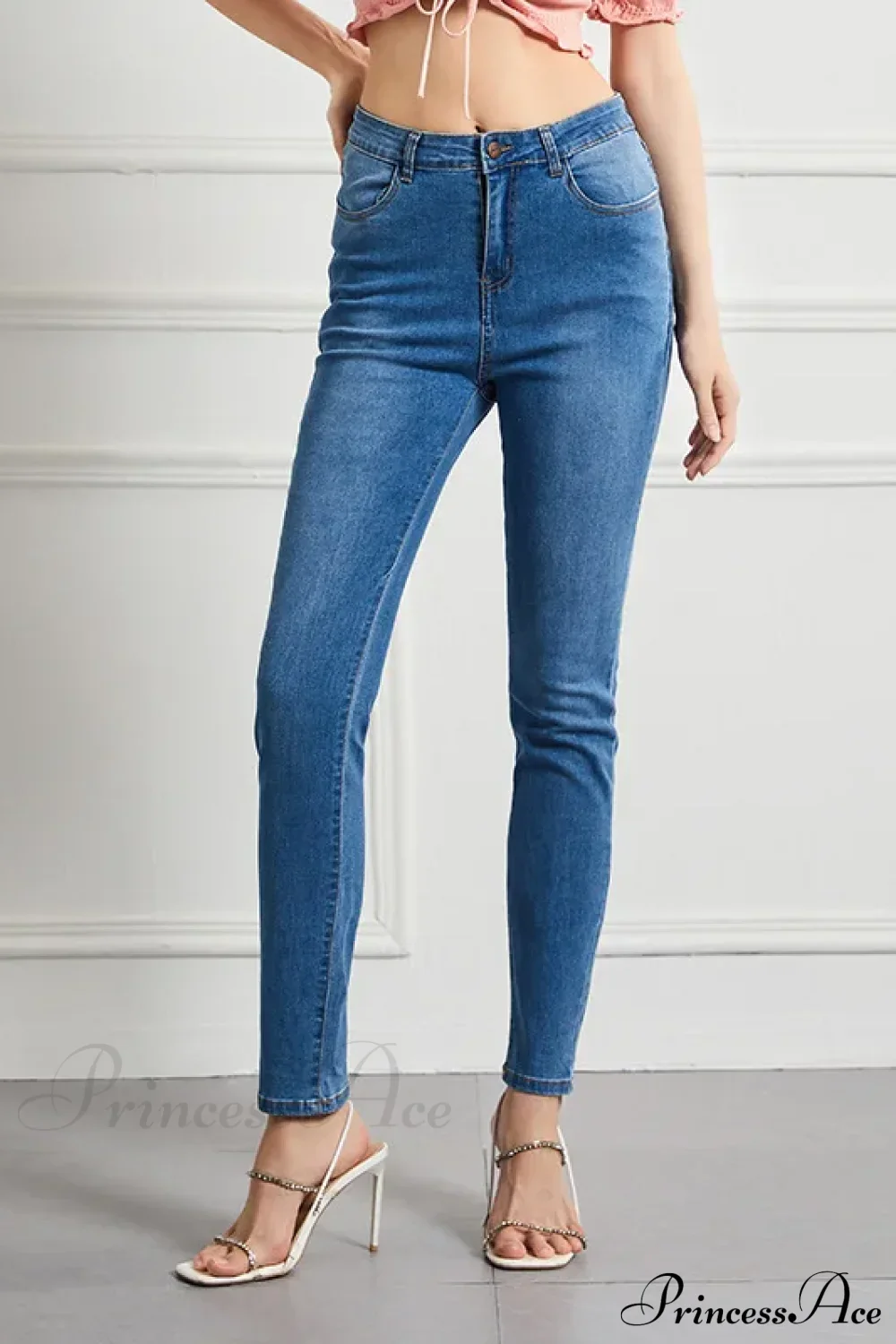 Elastic Slim High Waist Small Feet Casual Autumn Winter Jean - Image 9