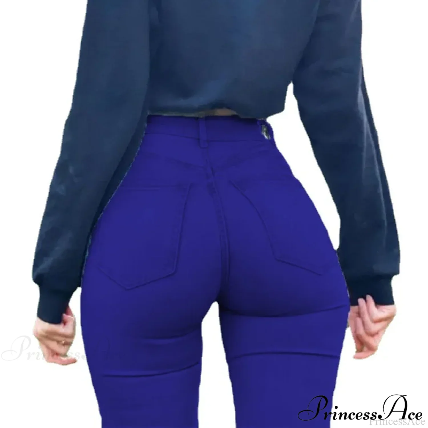 Plus Size Skinny Women's Stretch High Waisted Sexy Pencil Fashion Streetwears Elastici Slim Casual Denim Jean - Image 5