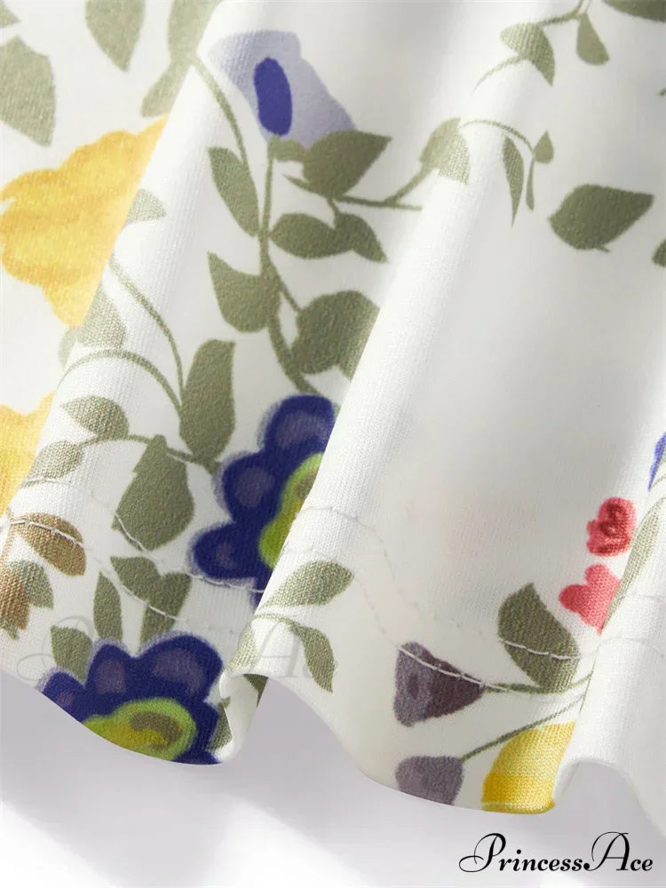 Strapless Off Shoulder Tube Sexy Floral Print Slim Mini Dress - Image 3