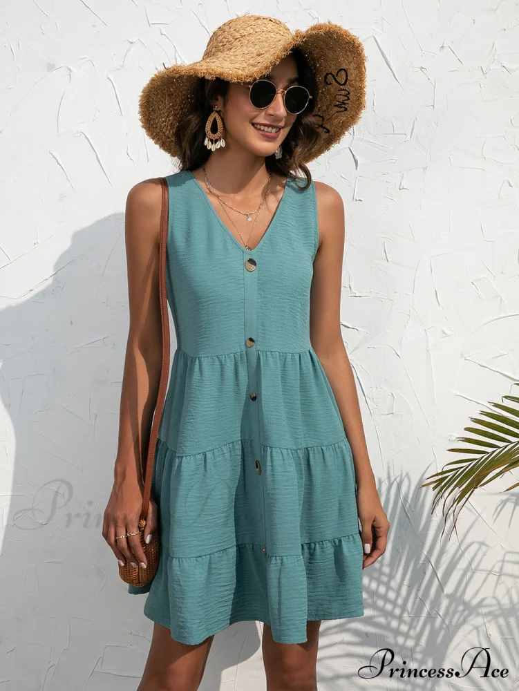 V-Neck Boho Beach Sexy Dresses - Image 11