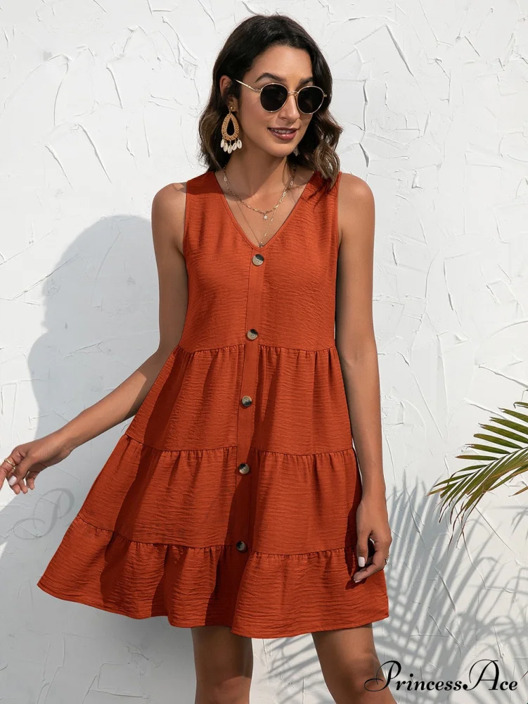 V-Neck Boho Beach Sexy Dresses - Image 9