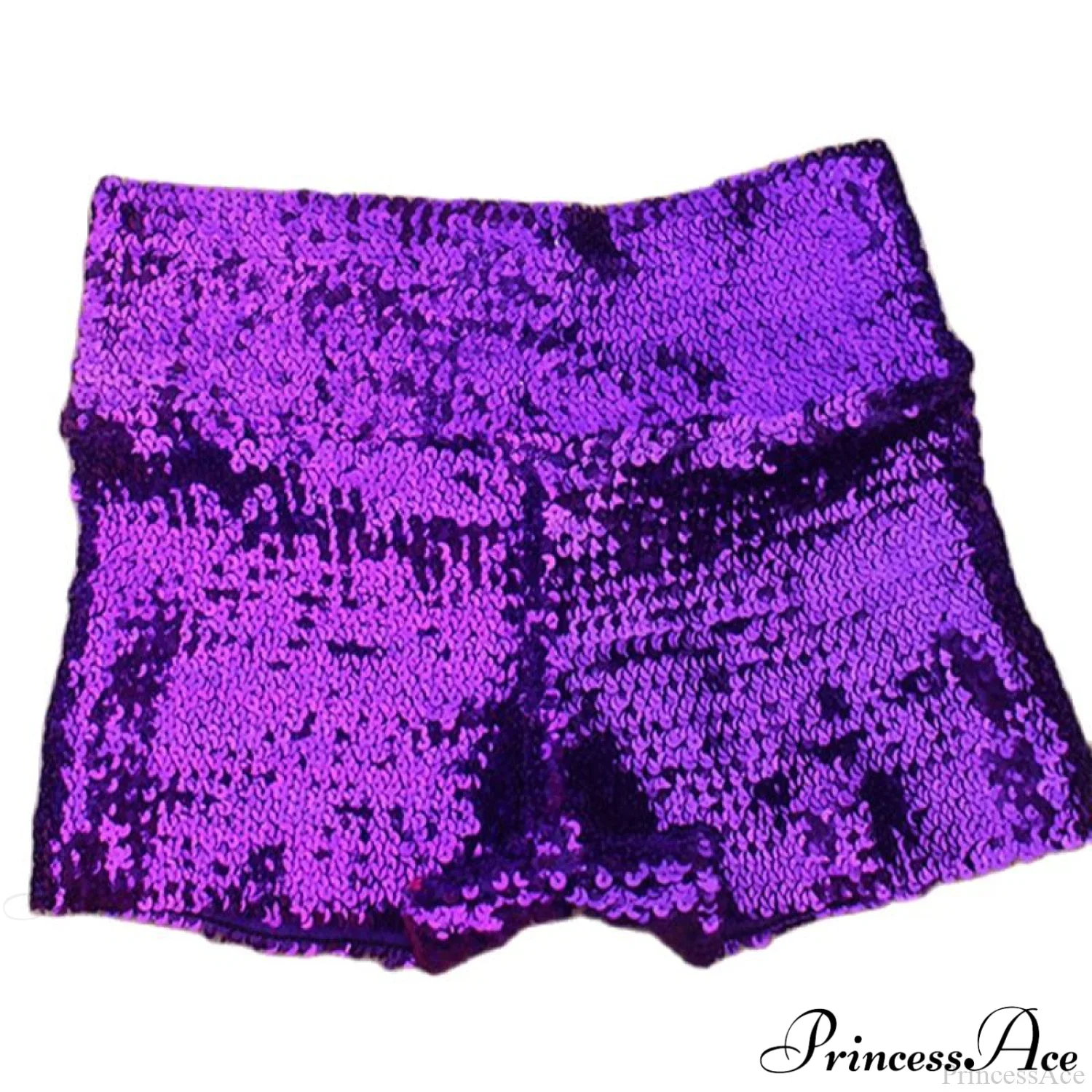 Shiny Sequin Pencil High Waist Mini Shorts - Image 11