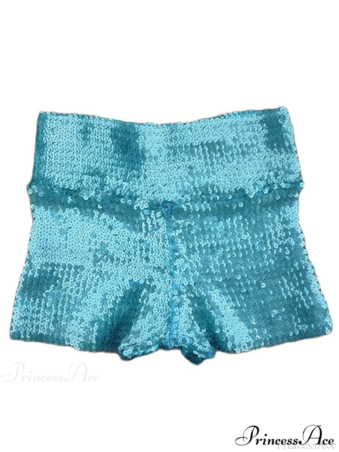 Shiny Sequin Pencil High Waist Mini Shorts - Image 8