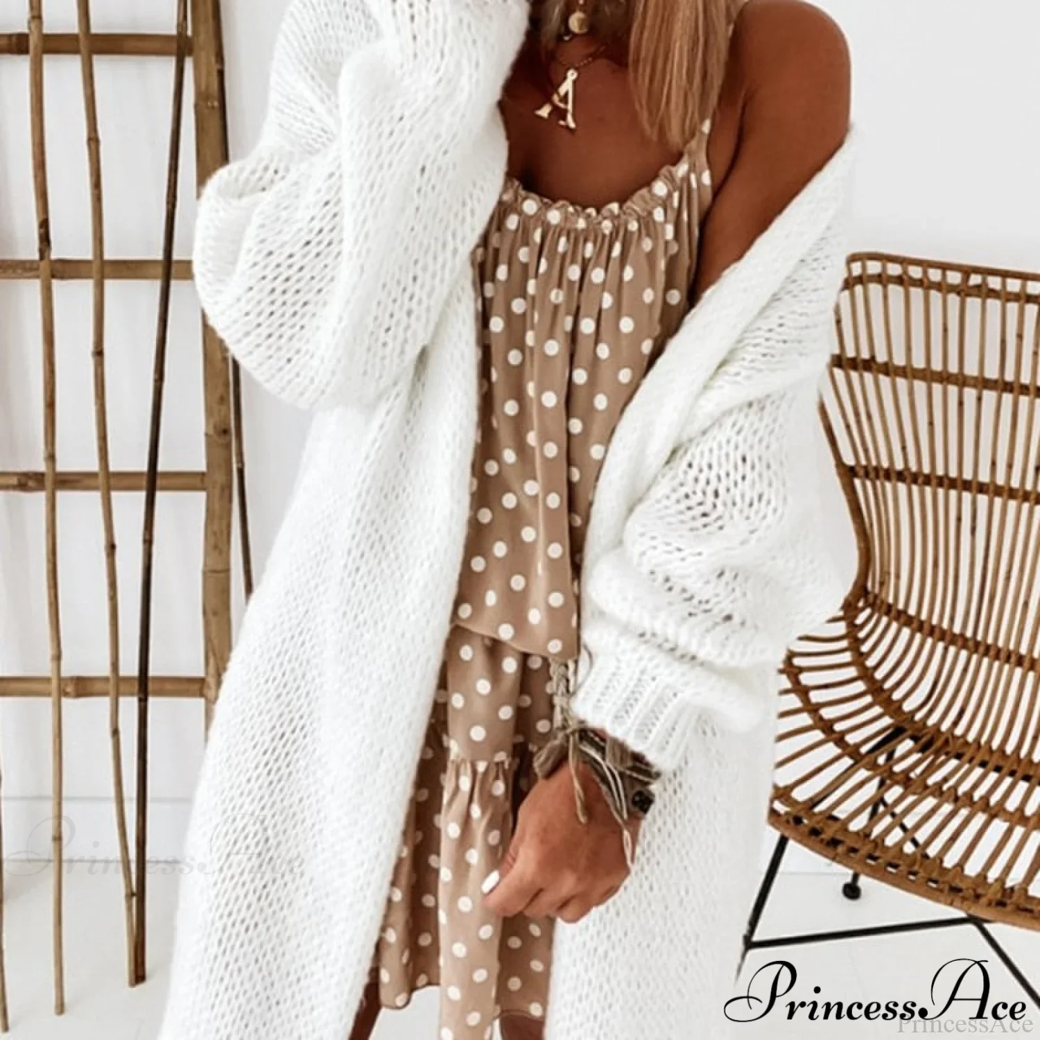 Women Casual Long Sleeve Long Sweaters Winter Loose Cardigan - Image 13