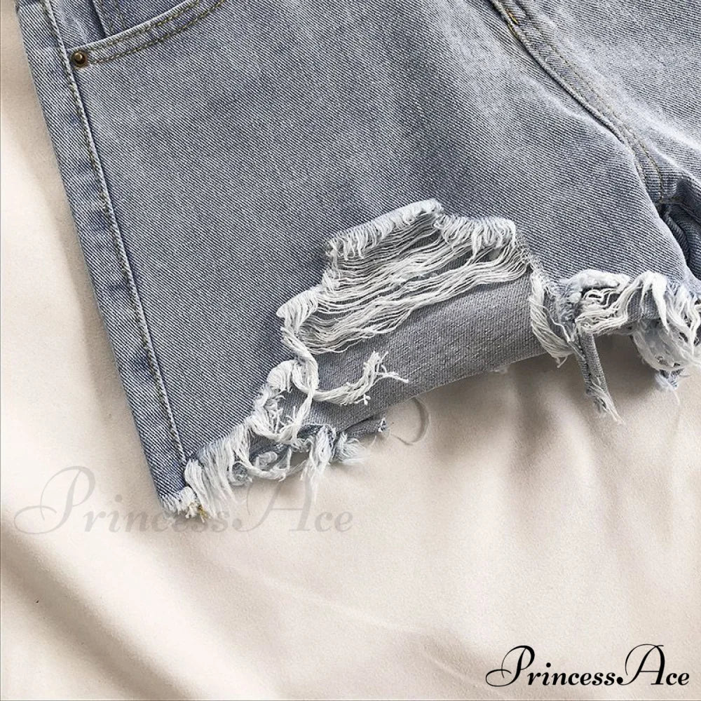 Casual High Waist Denim Shorts - Image 5