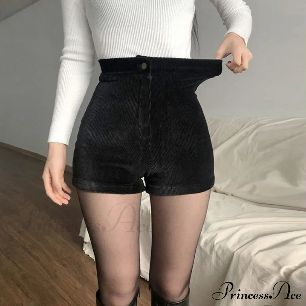 Sexy Black PU Fashion Casual Shorts - Image 7