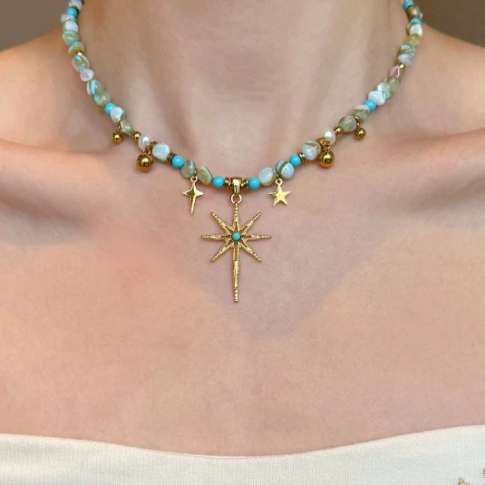 Vintage Boho Beaded Layered NeckLace - Image 5